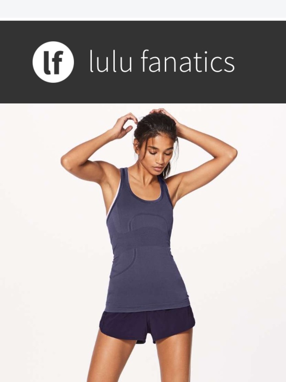 Lululemon Swiftly Tech Racerback Sz 4 Viola Very Dark Purple 450
